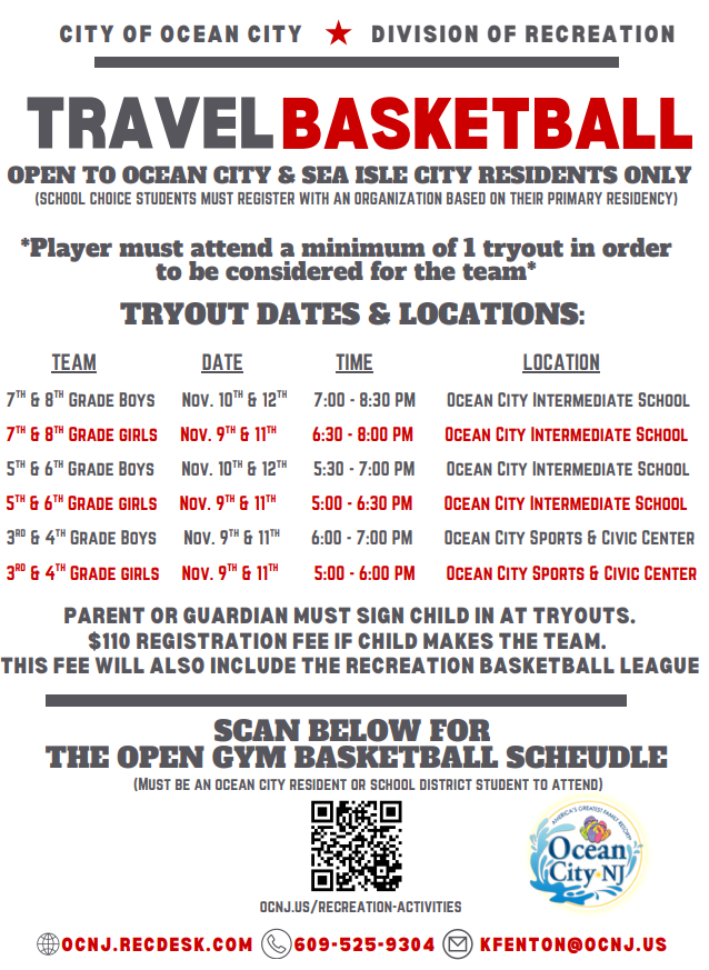 2026 - 2027 Travel Basketball Flyer